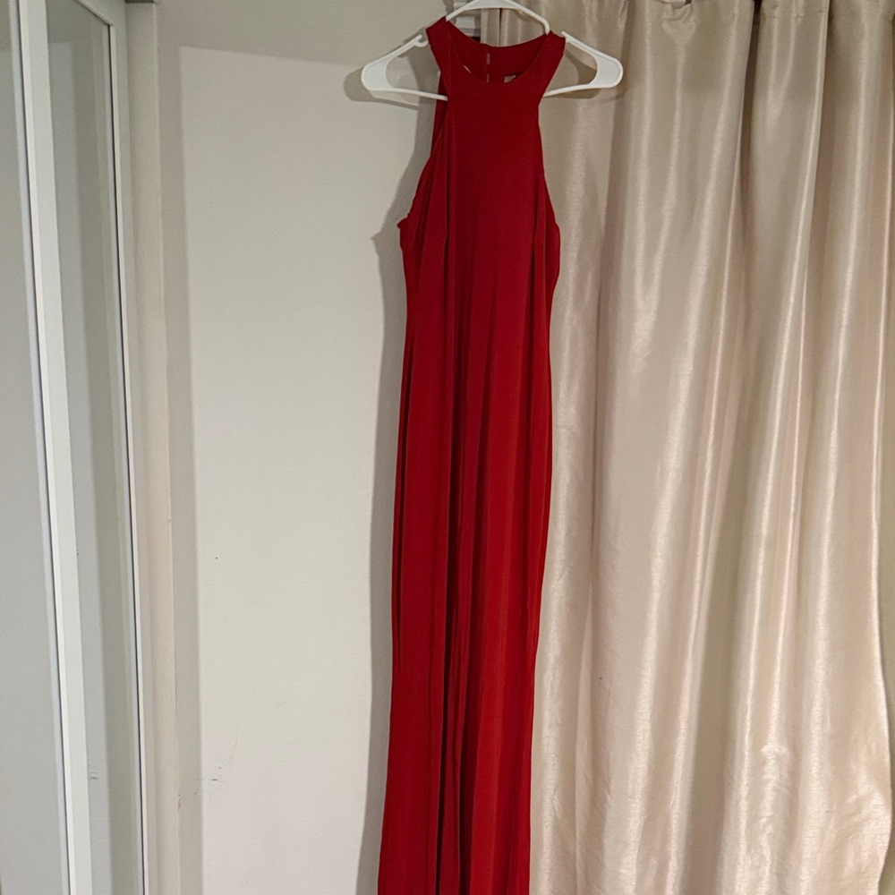 Elegant Red Sleeveless Dress cache 14 can fit size 10-14